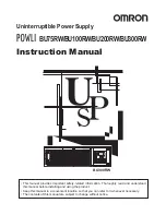 Preview for 1 page of Omron Powli BU100RW Instruction Manual