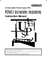 Preview for 1 page of Omron POWLI BU100XR2 Instruction Manual