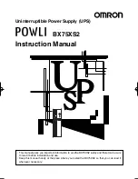 Preview for 1 page of Omron POWLI BX75XS2 Instruction Manual