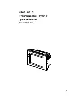 Preview for 1 page of Omron Programmable Terminals NT631 Operation Manuals