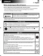 Предварительный просмотр 4 страницы Omron R7 Instruction Manual