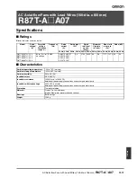 Предварительный просмотр 17 страницы Omron R87FT - Datasheet