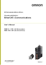 Omron R88D-1SN ECT Series User Manual предпросмотр