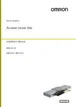 Preview for 1 page of Omron R88L-EA-AF Installation Manual