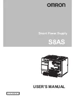 Preview for 1 page of Omron S8AS User Manual