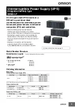 Preview for 1 page of Omron S8BA LF Series Manual