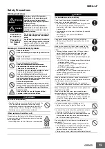 Preview for 13 page of Omron S8BA LF Series Manual