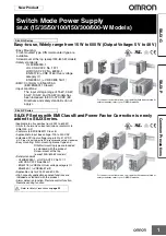 Preview for 1 page of Omron S8JX-G Series Installation Instructions Manual