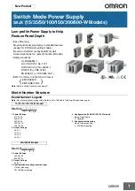 Preview for 1 page of Omron S8JX - Datasheet