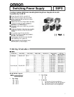 Предварительный просмотр 1 страницы Omron S8PS Series Product Manual