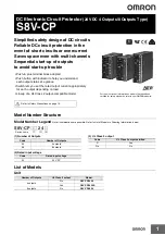 Omron S8V-CP Series Manual preview