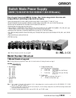 Preview for 1 page of Omron S8VM Series Product Manual