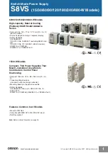 Omron S8VS Series Manual preview