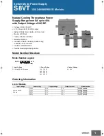 Предварительный просмотр 1 страницы Omron S8VT Datasheet