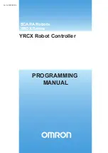 Omron SCARA YRCX Series Programming Manual preview