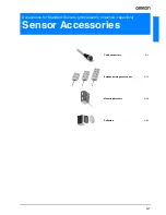 Omron SENSOR ACCESSORIES Datasheet preview