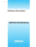 Предварительный просмотр 1 страницы Omron SENSOR SUPPORT SOFTWARE S3 Operation Manual