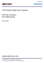 Omron SENTECH STC-HD133 Series User Manual preview