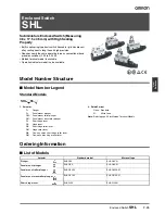 Preview for 1 page of Omron SHL - Datasheet