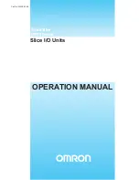 Preview for 1 page of Omron SmartSlice GRT1-Series Operation Manual