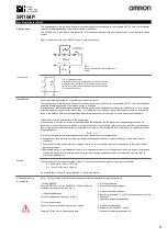 Preview for 2 page of Omron SR104P User Information