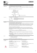 Предварительный просмотр 2 страницы Omron SR104P User Information