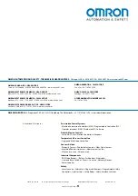 Preview for 5 page of Omron SR105E User Information