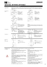 Preview for 2 page of Omron SR107AD User Information