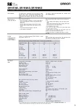 Preview for 3 page of Omron SR107AD User Information