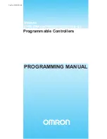 Preview for 1 page of Omron SRM1 - PROGRAMING  02-2001 Programming Manual