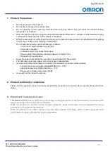 Preview for 9 page of Omron STC-LBS132POE-SWIR Product Specifications And User'S Manual