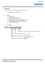 Предварительный просмотр 10 страницы Omron STC-MBA503POE Product Specifications And User'S Manual