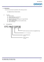 Preview for 10 page of Omron STC-MBE132POE Product Specifications And User'S Manual