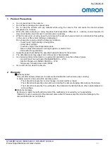 Предварительный просмотр 6 страницы Omron STC-MBE132U3V Product Specifications And User'S Manual