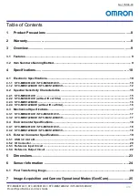 Preview for 2 page of Omron STC-MBS122BU3V Product Specifications And User'S Manual