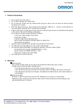 Preview for 8 page of Omron STC-MBS122BU3V Product Specifications And User'S Manual