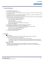 Preview for 8 page of Omron STC-MBS202POE-BPF Product Specifications And User'S Manual