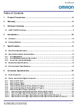 Предварительный просмотр 2 страницы Omron STC-MBS202POE Product Specifications And User'S Manual