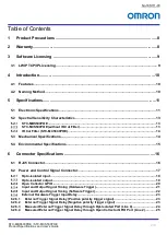 Preview for 2 page of Omron STC-MBS500POE Product Specifications And User'S Manual