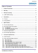 Предварительный просмотр 2 страницы Omron STC-MBS52POE Product Specifications And User'S Manual