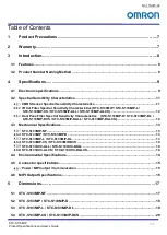 Preview for 2 page of Omron STC-S133MIP Series Product Specifications And User'S Manual