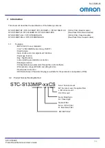 Предварительный просмотр 8 страницы Omron STC-S133MIP Series Product Specifications And User'S Manual