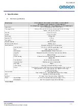 Предварительный просмотр 9 страницы Omron STC-S133MIP Series Product Specifications And User'S Manual