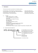 Preview for 8 page of Omron STC-S133UVC Series Product Specifications And User'S Manual