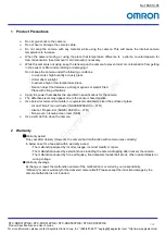 Preview for 7 page of Omron STC-SBS312POE Product Specifications And User'S Manual