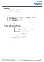 Предварительный просмотр 8 страницы Omron STC-SBS312POE Product Specifications And User'S Manual