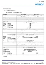 Preview for 9 page of Omron STC-SBS312POE Product Specifications And User'S Manual