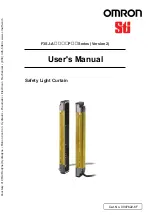 Preview for 1 page of Omron Sti F3SJ-A Series User Manual