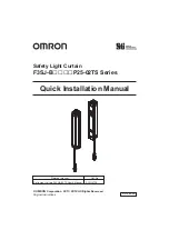 Omron Sti F3SJ-B P25-02TS Series Quick Installation Manual preview