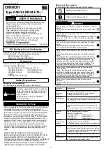 Preview for 1 page of Omron Sti G9SX-LM224-F10 Series User Manual